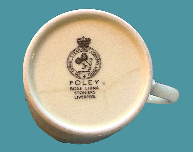 Various Ships - Cunard Ivoryware demitasee cup & saucer