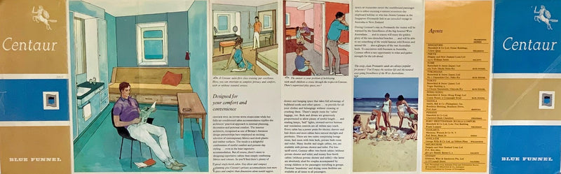 CENTAUR: 1964 - Pre-maiden intro brochure w/ deck plans