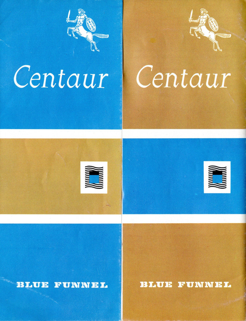 CENTAUR: 1964 - Pre-maiden intro brochure w/ deck plans
