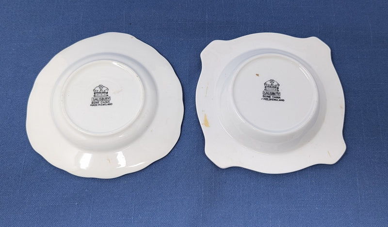 EMPRESS OF ENGLAND & EMPRESS OF CANADA - 2 portrait bone china ashtrays
