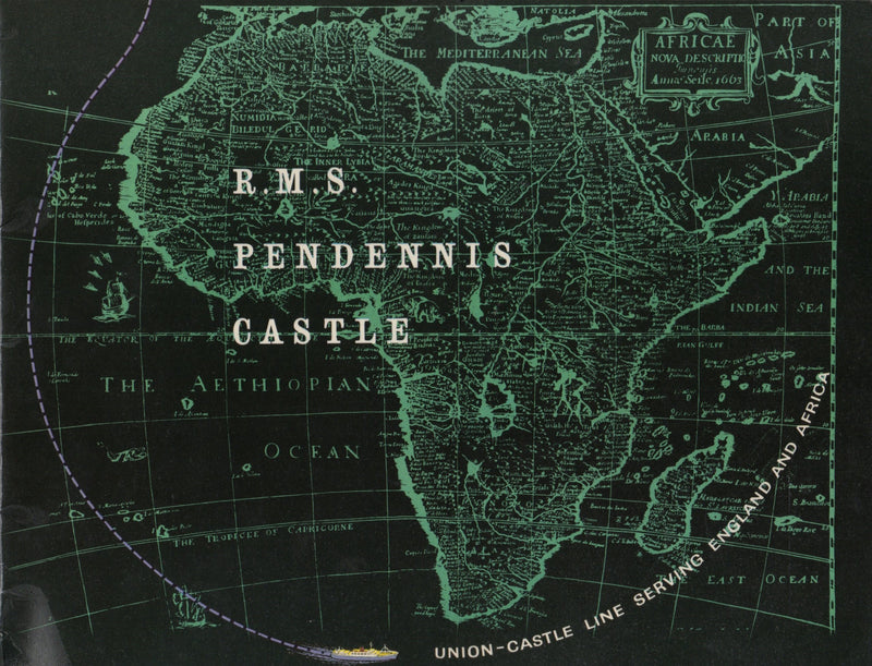 PENDENNIS CASTLE: 1959 - Deluxe pre-maiden intro brochure w/ large cutaway