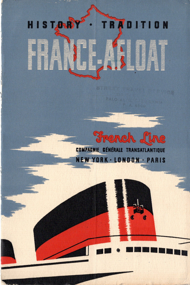 Various Ships - 1947 "France Afloat" - dramatic CGT history 1861-1947