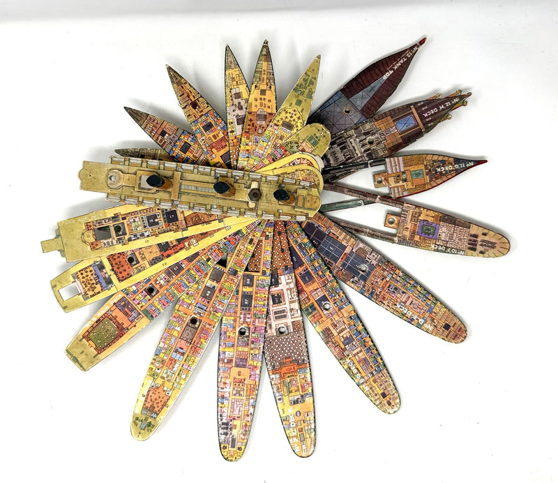 QUEEN MARY: 1936 - Famed Chad Valley "take-to-pieces" model from 1930s