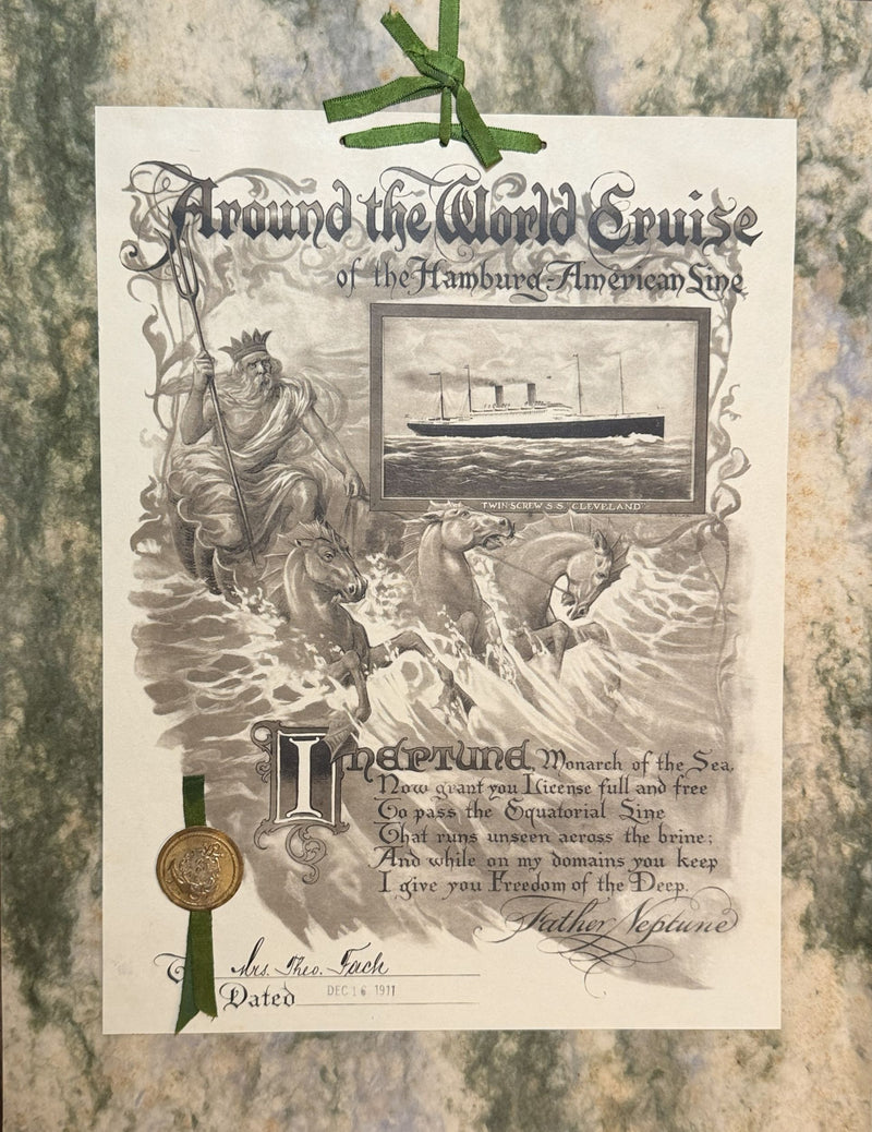 CLEVELAND: 1909 - Special folder w/ ATW souvenirs from 1911-1912