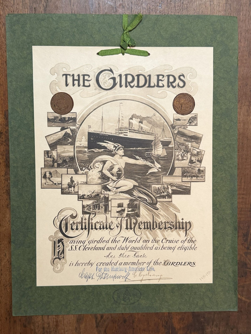 CLEVELAND: 1909 - Special folder w/ ATW souvenirs from 1911-1912