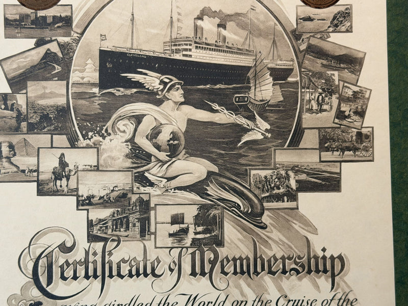 CLEVELAND: 1909 - Special folder w/ ATW souvenirs from 1911-1912