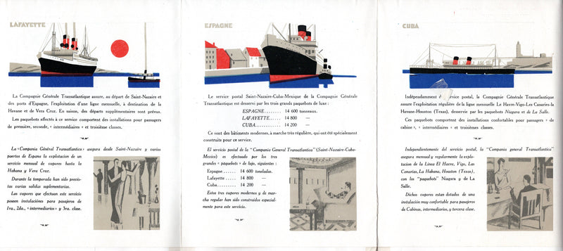 ESPAGNE, LAFAYETTE & CUBA - Art deco interiors brochure