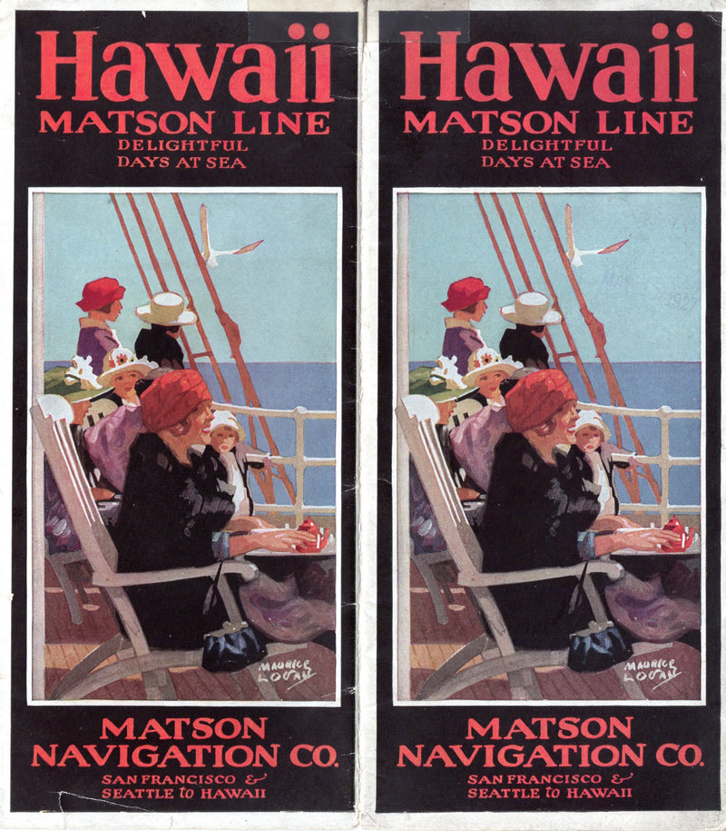 Various: pre-war - 1926 Matson Lines fleet interiors brochure