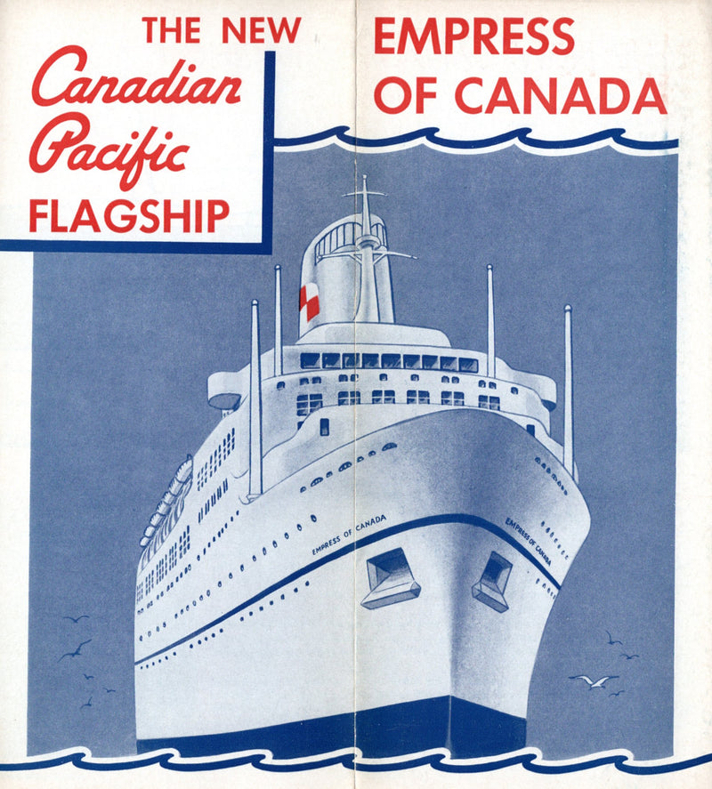 EMPRESS OF CANADA: 1961 - Pre-maiden brochure for important ship