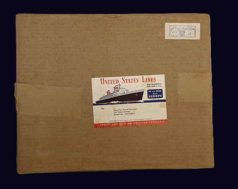 UNITED STATES: 1952 - Original travel agency promotional standee