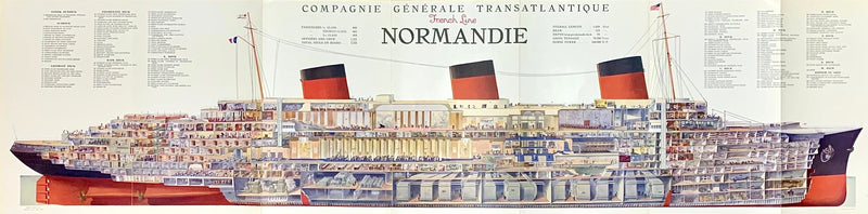 NORMANDIE: 1935 - Famed Sebille cutaway