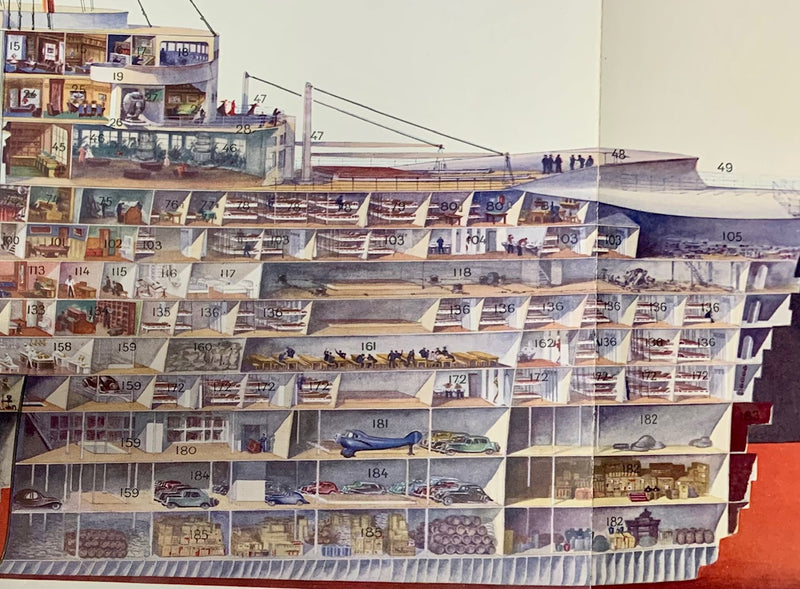 NORMANDIE: 1935 - Famed Sebille cutaway