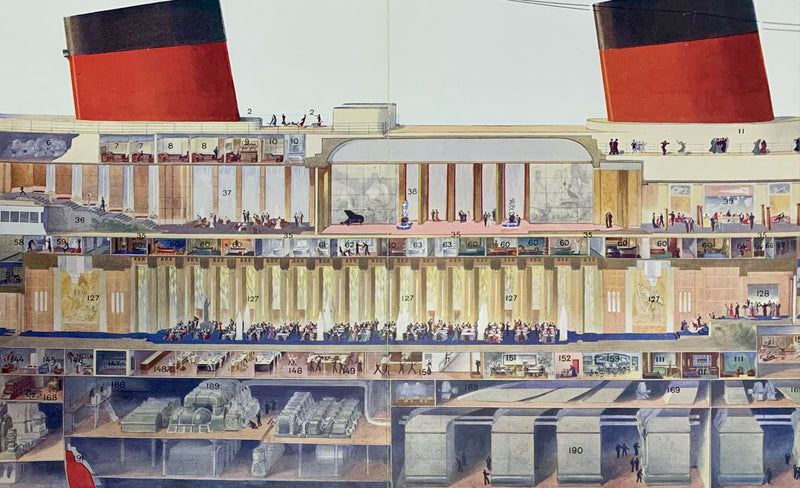 NORMANDIE: 1935 - Famed Sebille cutaway