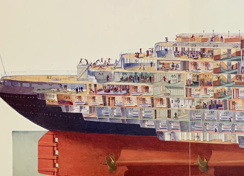 NORMANDIE: 1935 - Famed Sebille cutaway