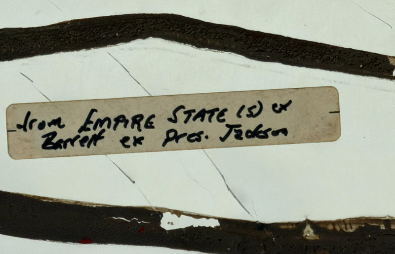 EMPIRE STATE V: 1950 - Aluminum fire detection system sign removed from ship