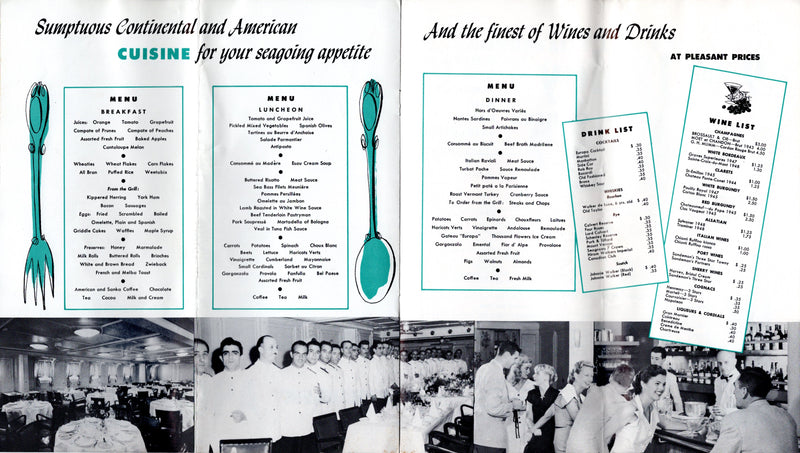 EUROPA: 1924 - Rare cruise brochure from early 1950s, later became NASSAU