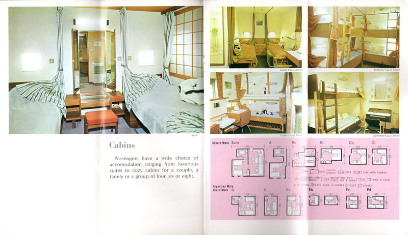 Various Ships - 1969 fleet brochure for Mitsu O.S.K. combo liners