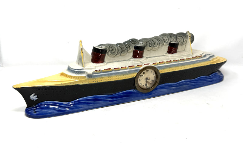 NORMANDIE: 1935 - Famed NORMANDIE pottery clock from 1930s