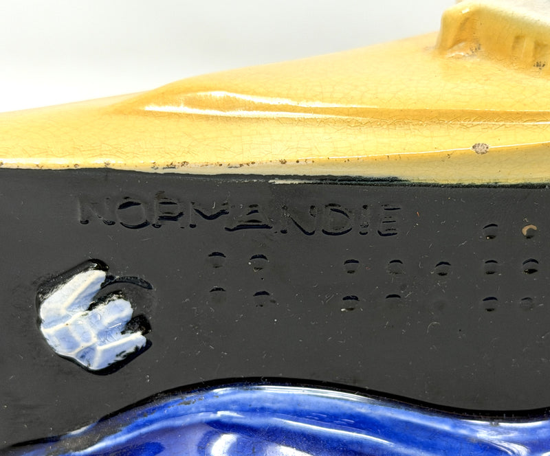 NORMANDIE: 1935 - Famed NORMANDIE pottery clock from 1930s