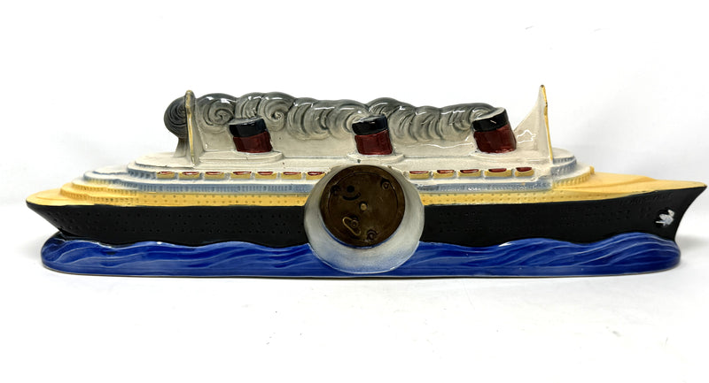 NORMANDIE: 1935 - Famed NORMANDIE pottery clock from 1930s