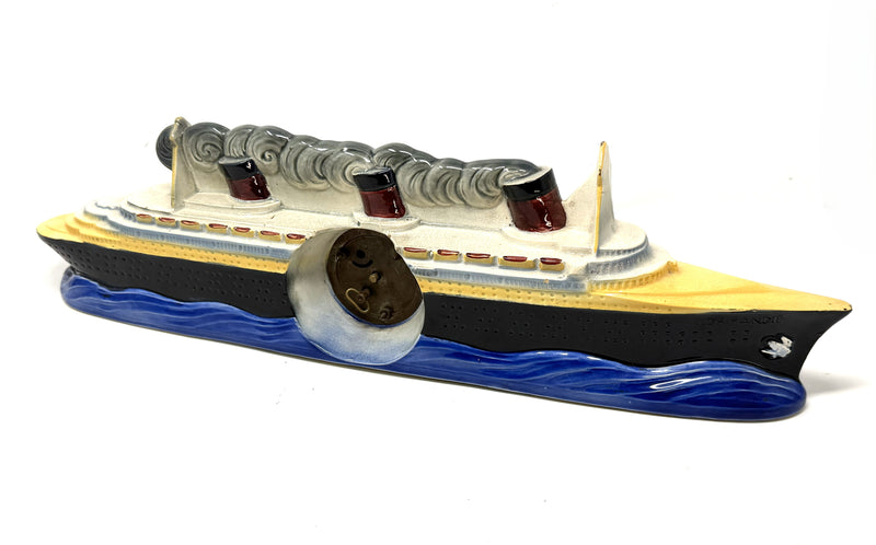 NORMANDIE: 1935 - Famed NORMANDIE pottery clock from 1930s