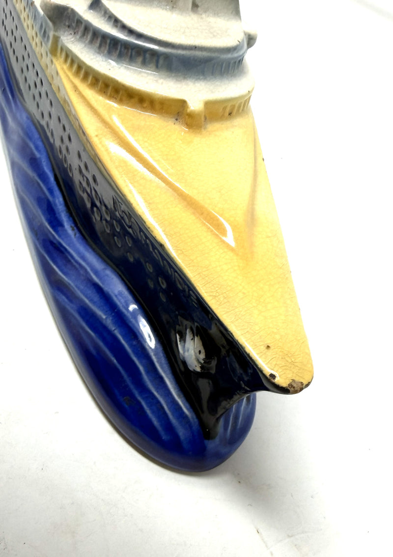 NORMANDIE: 1935 - Famed NORMANDIE pottery clock from 1930s