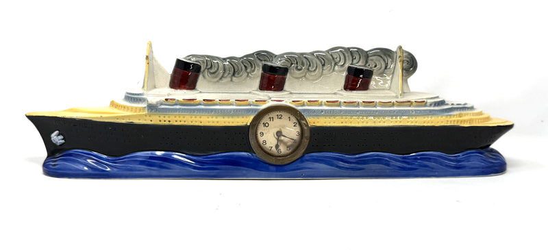 NORMANDIE: 1935 - Famed NORMANDIE pottery clock from 1930s