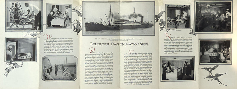 Various: pre-war - 1926 Matson Lines fleet interiors brochure