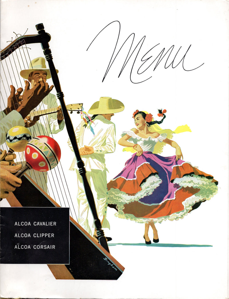 ALCOA CAVALIER, CLIPPER & CORSAIR - 3 tropical menus w/ dances