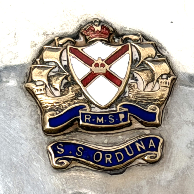 ORDUNA: 1914 - Silverplated, souvenir pill box