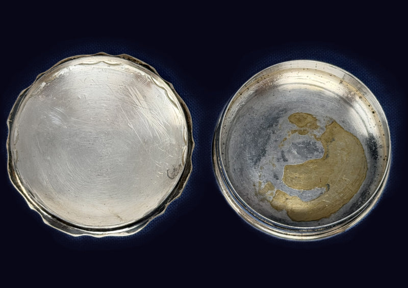 ORDUNA: 1914 - Silverplated, souvenir pill box