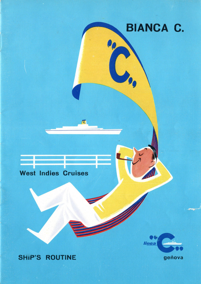 BIANCA C: 1949 - Cabin information booklet