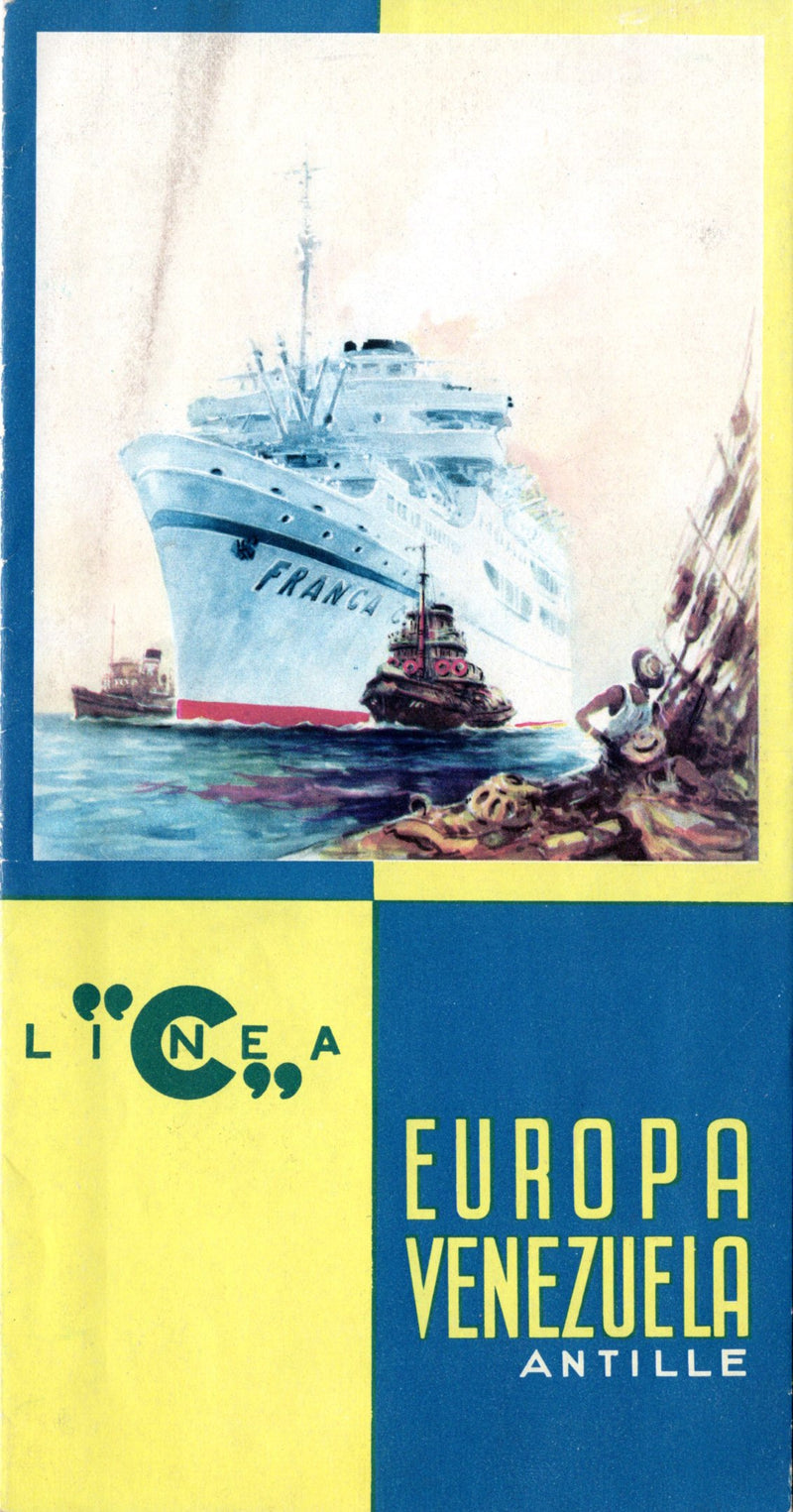 FRANCA C: 1914 - One of 1st Costa brochures circa 1953
