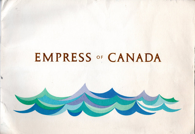 EMPRESS OF CANADA: 1961 - Deluxe intro brochure w/ Lawrence Dunn cutaway