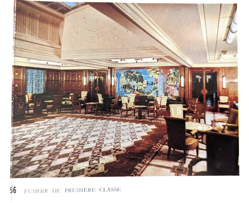 ANTILLES: 1953 - Big cutaway brochure w/ gorgeous color interior photos