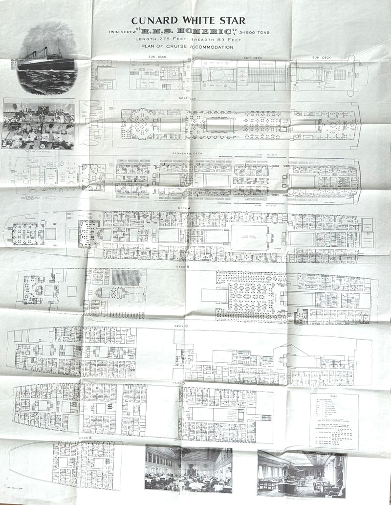 HOMERIC: 1922 - Big cruise plan from 1935