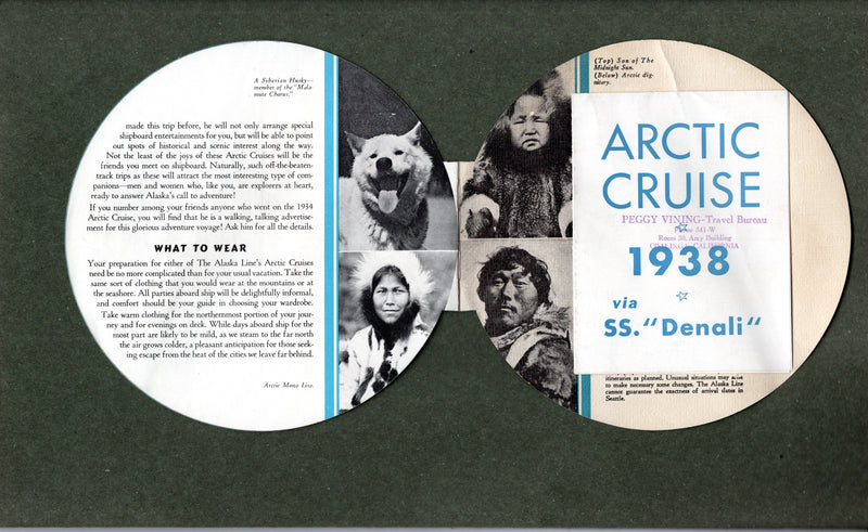 VICTORIA: 1870 - 1937 novelty globe cruise brochure for ancient Cunarder