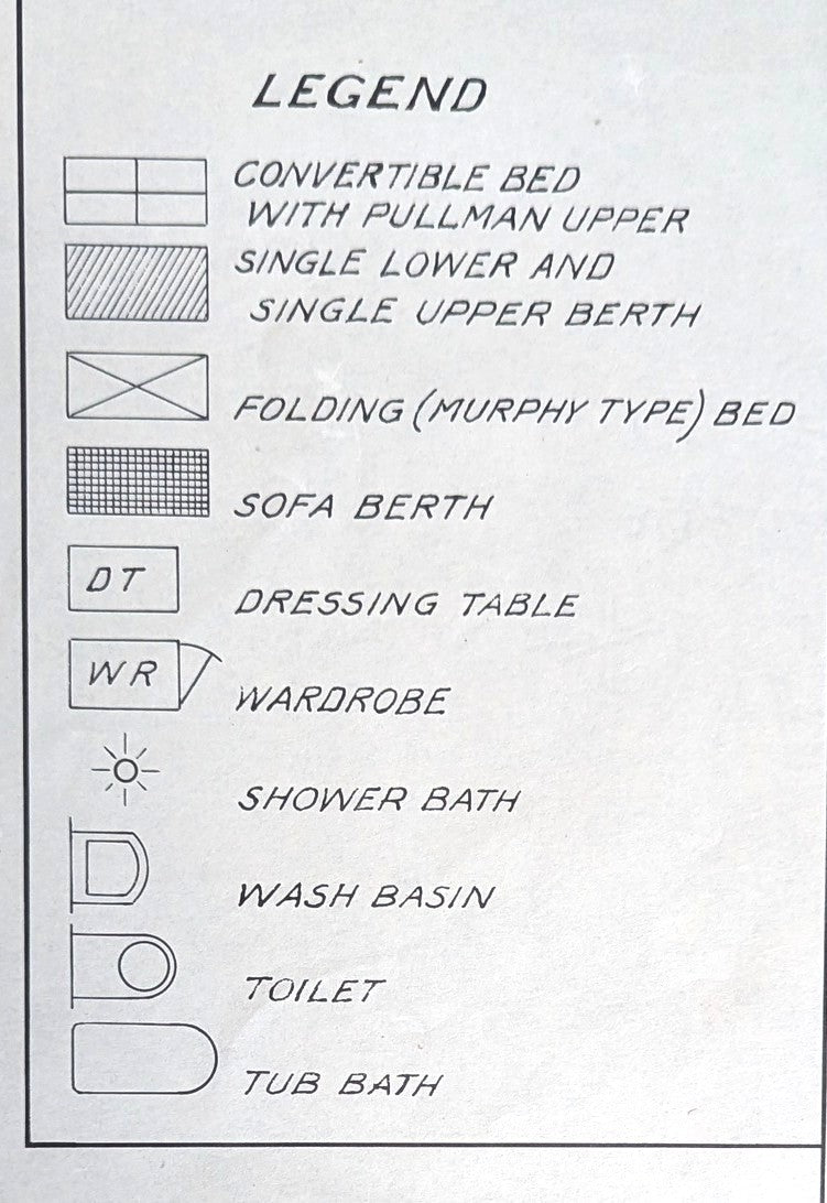 PRINCESS KATHLEEN: 1925 - Deck plan of wreck ship