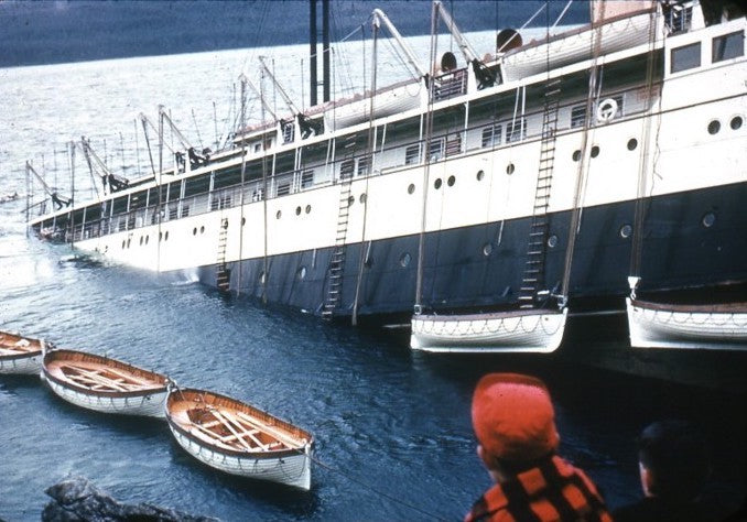 PRINCESS KATHLEEN: 1925 - Deck plan of wreck ship