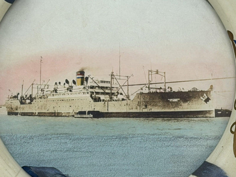 ST. MIHIEL: 1920 - Troopship portrait in lifering frame