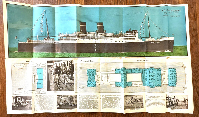 CALIFORNIA: 1928 - Deluxe 1929 deck plan w/ interiors