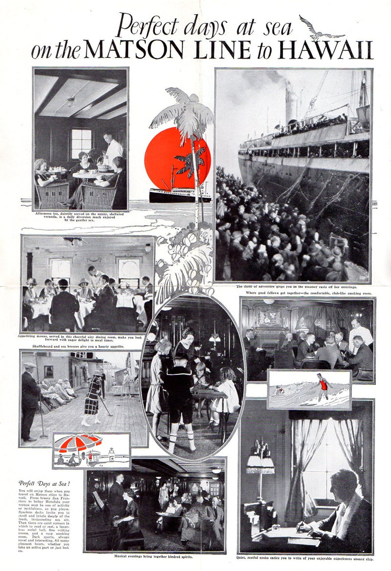 MAUI: 1916 - Deck plan w/ interiors photos from 1924