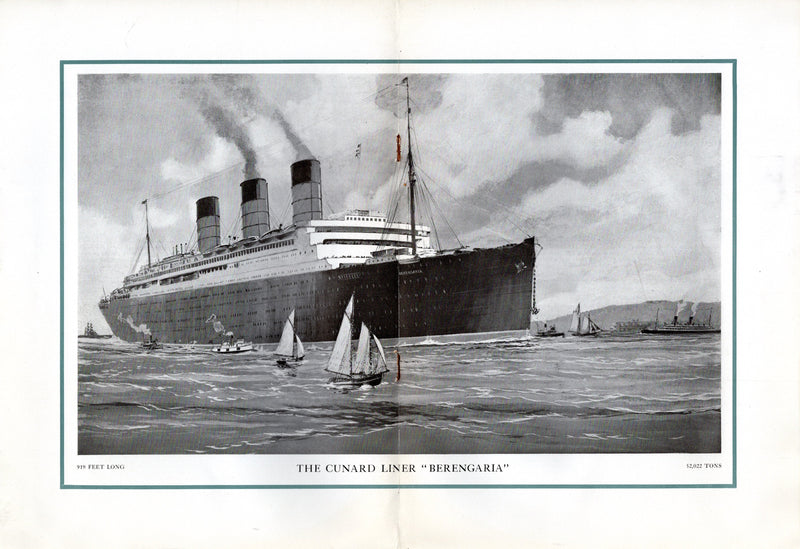 BERENGARIA: 1913 - First Class interiors brochure from early 1920s
