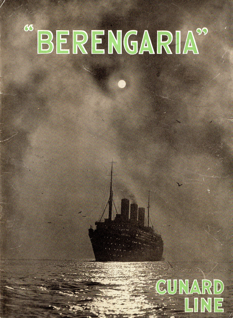 BERENGARIA: 1913 - First Class interiors brochure from early 1920s