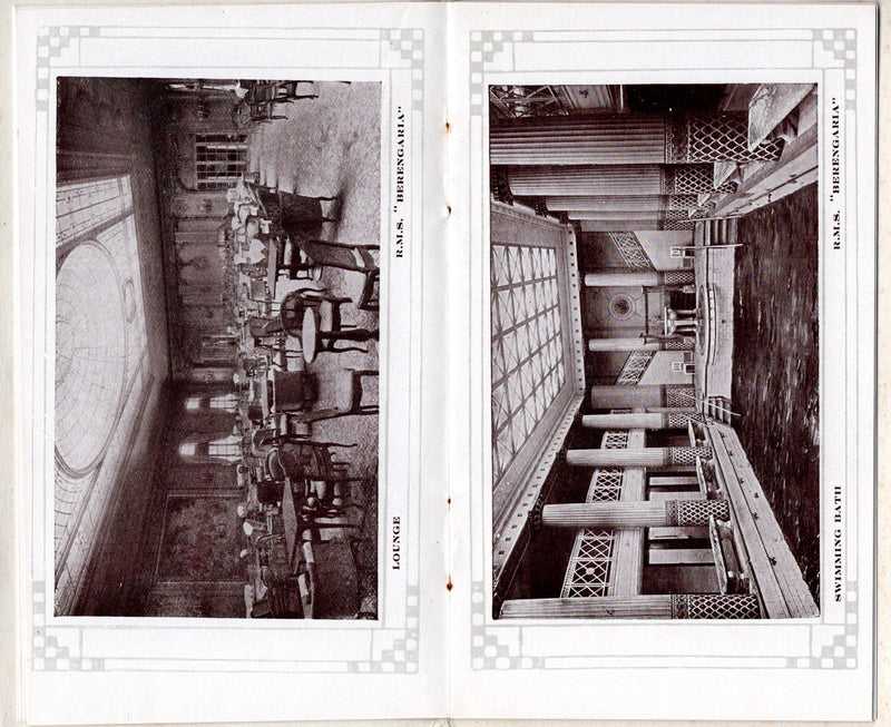 BERENGARIA: 1913 - Little First Class interiors brochure