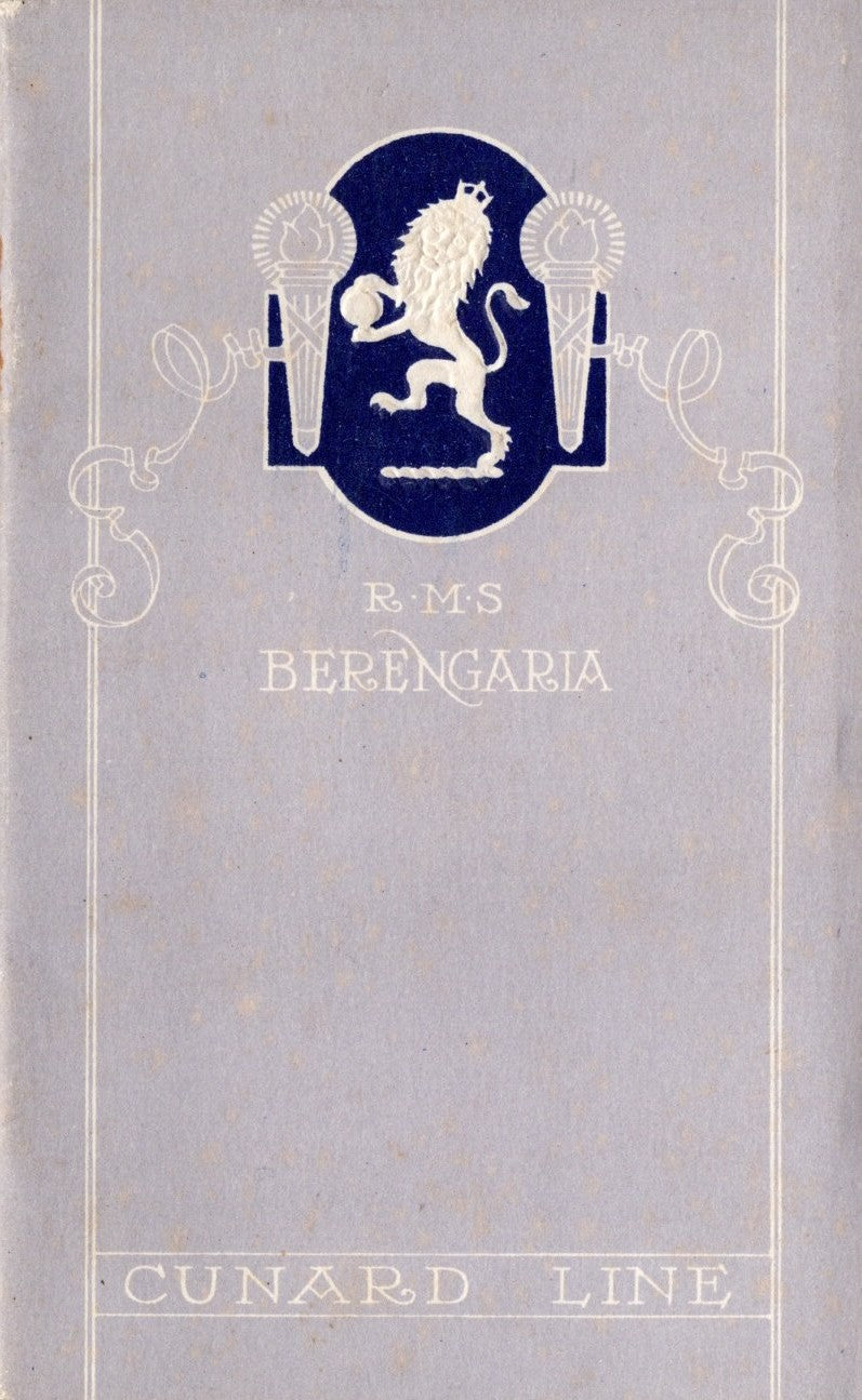 BERENGARIA: 1913 - Little First Class interiors brochure