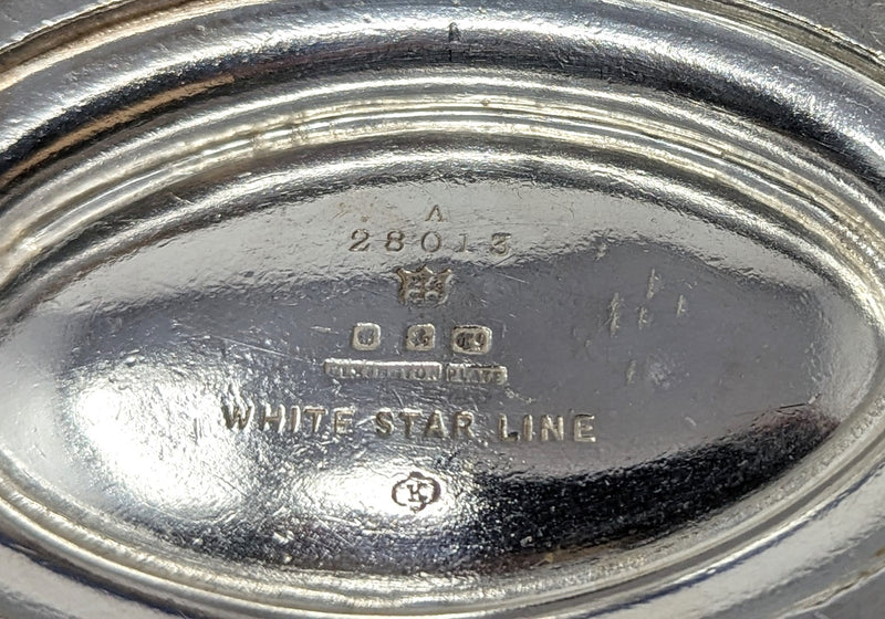 Various: pre-war - 1922 White Star Line oval dish from Engineers' Mess