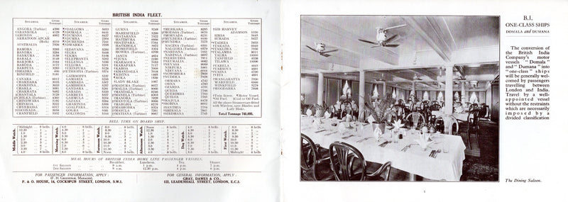 DOMALA & DUMANA: 1921 - One-Class interiors brochure from 1928