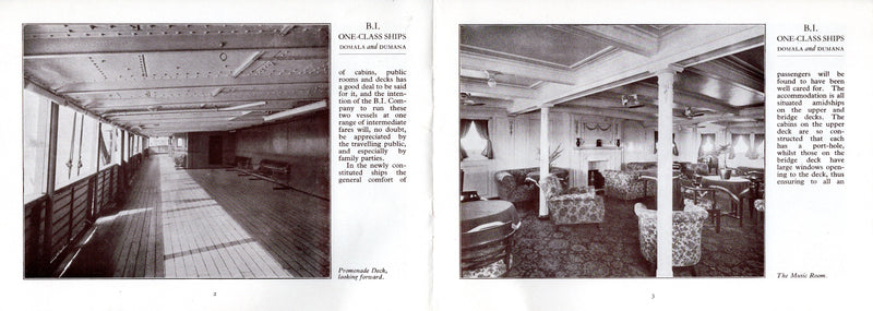 DOMALA & DUMANA: 1921 - One-Class interiors brochure from 1928