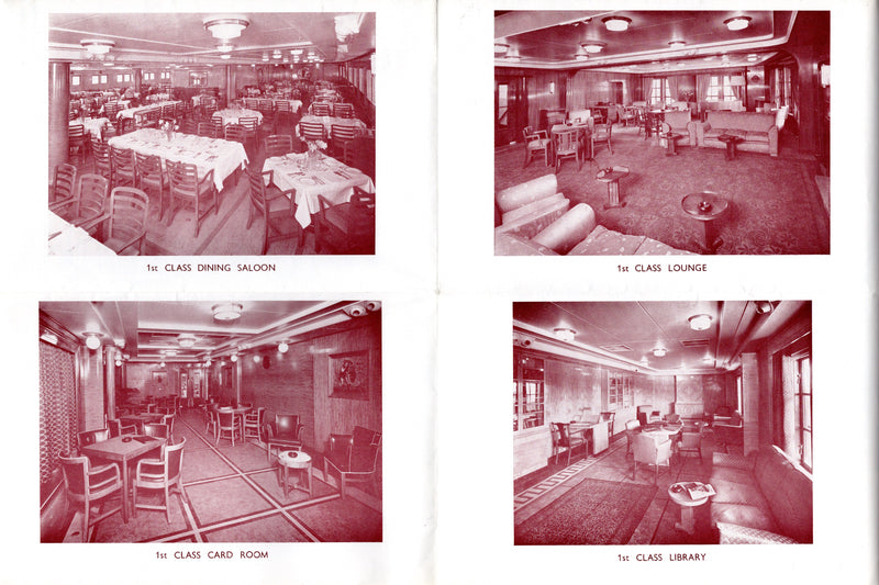 ACCRA & APAPA - Deck plan w/ interiors from 1958
